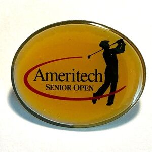 Collectible Enamel Golf Pin Ameritech Senior Open Vintage/Rare Undated